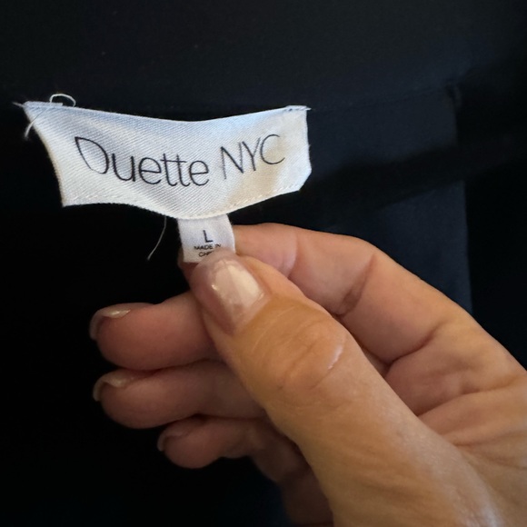 Duette NY Lux Ponte long open cardigan -The Worth size Large - Picture 9 of 11